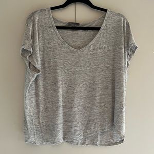 Vince - Gray Linen T-Shirt - L